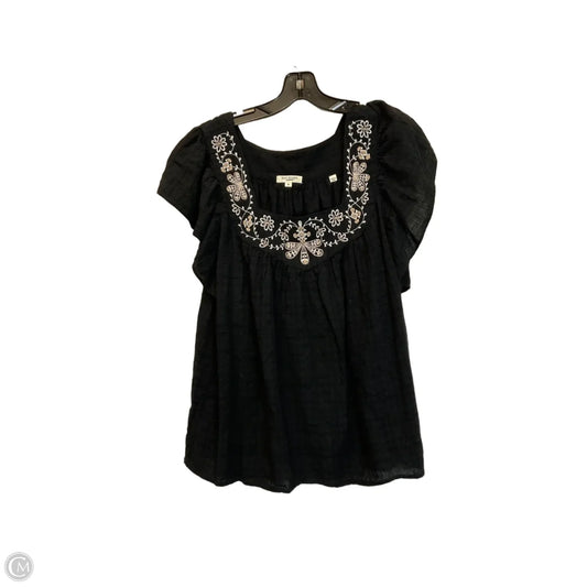 Top Sleeveless By Max Studio In Black, Size: 1x