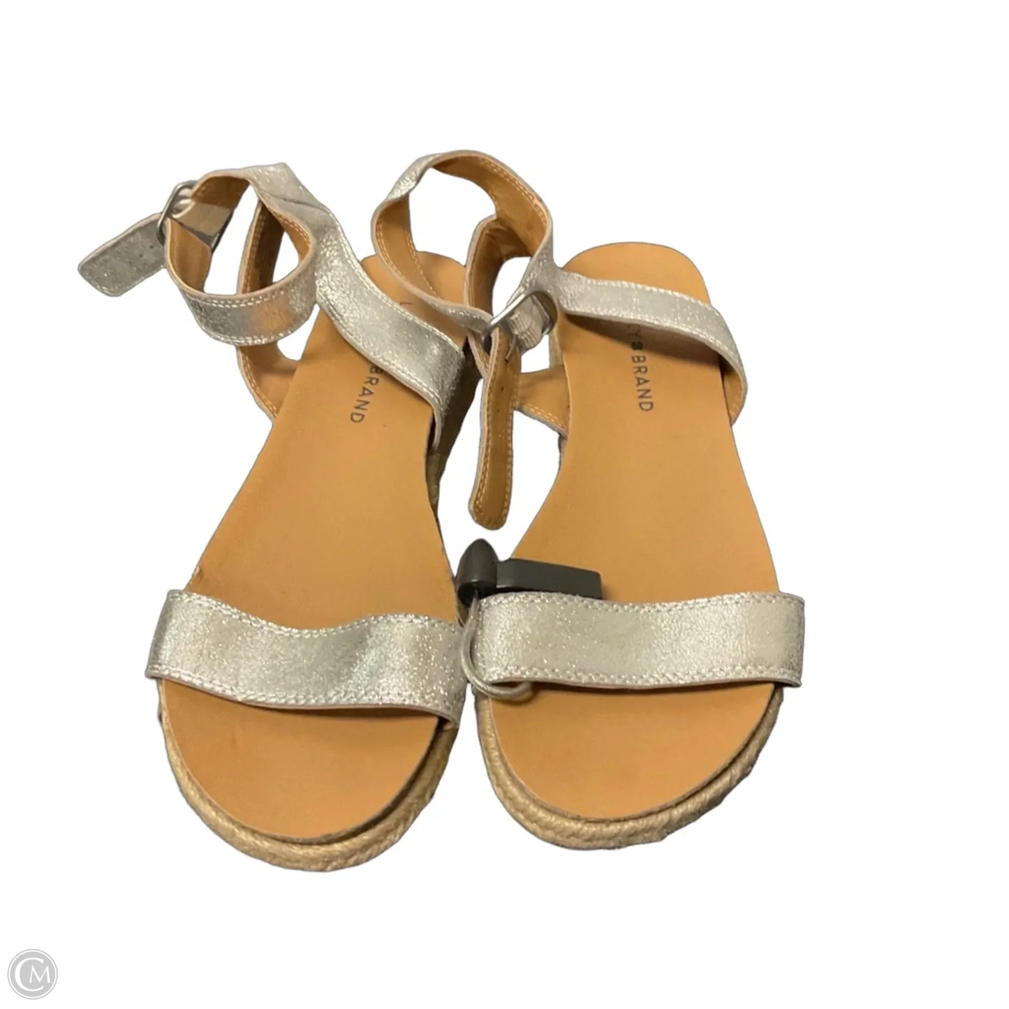 Sandals Flats By Lucky Brand In Silver, Size: 7