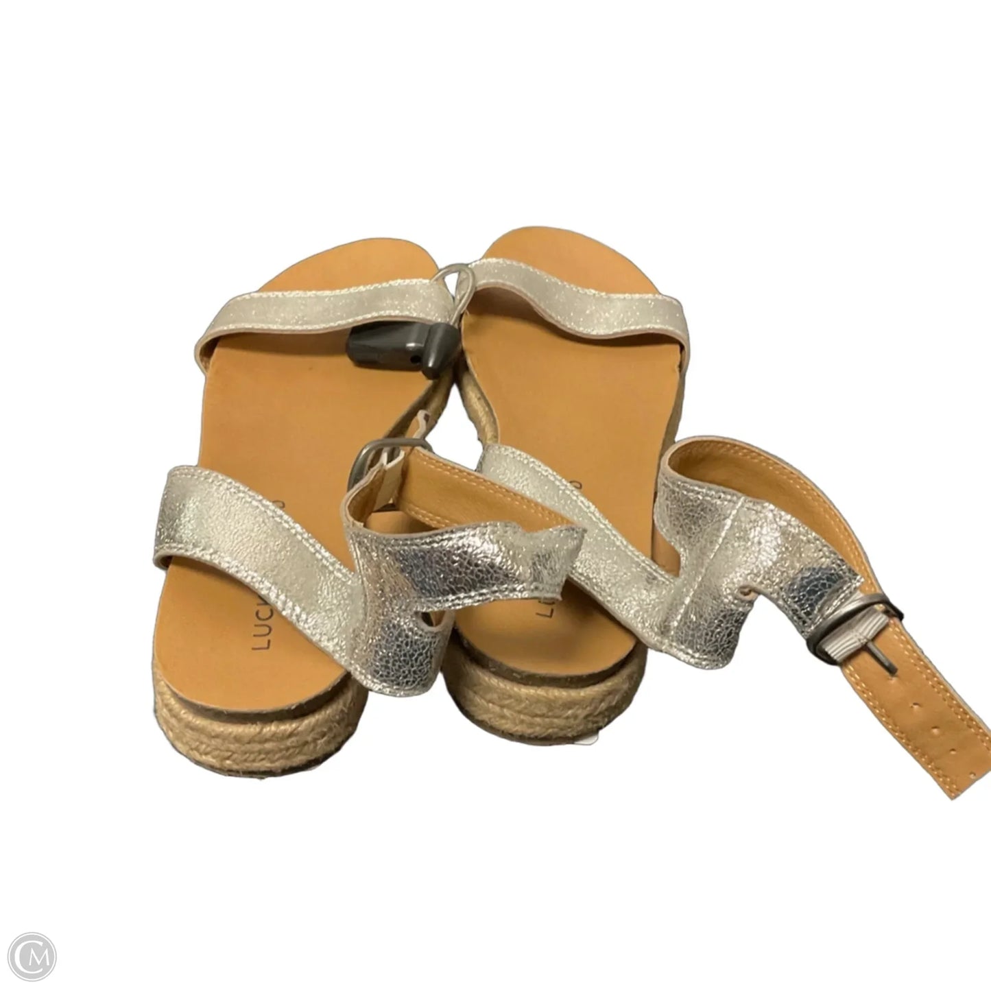 Sandals Flats By Lucky Brand In Silver, Size: 7