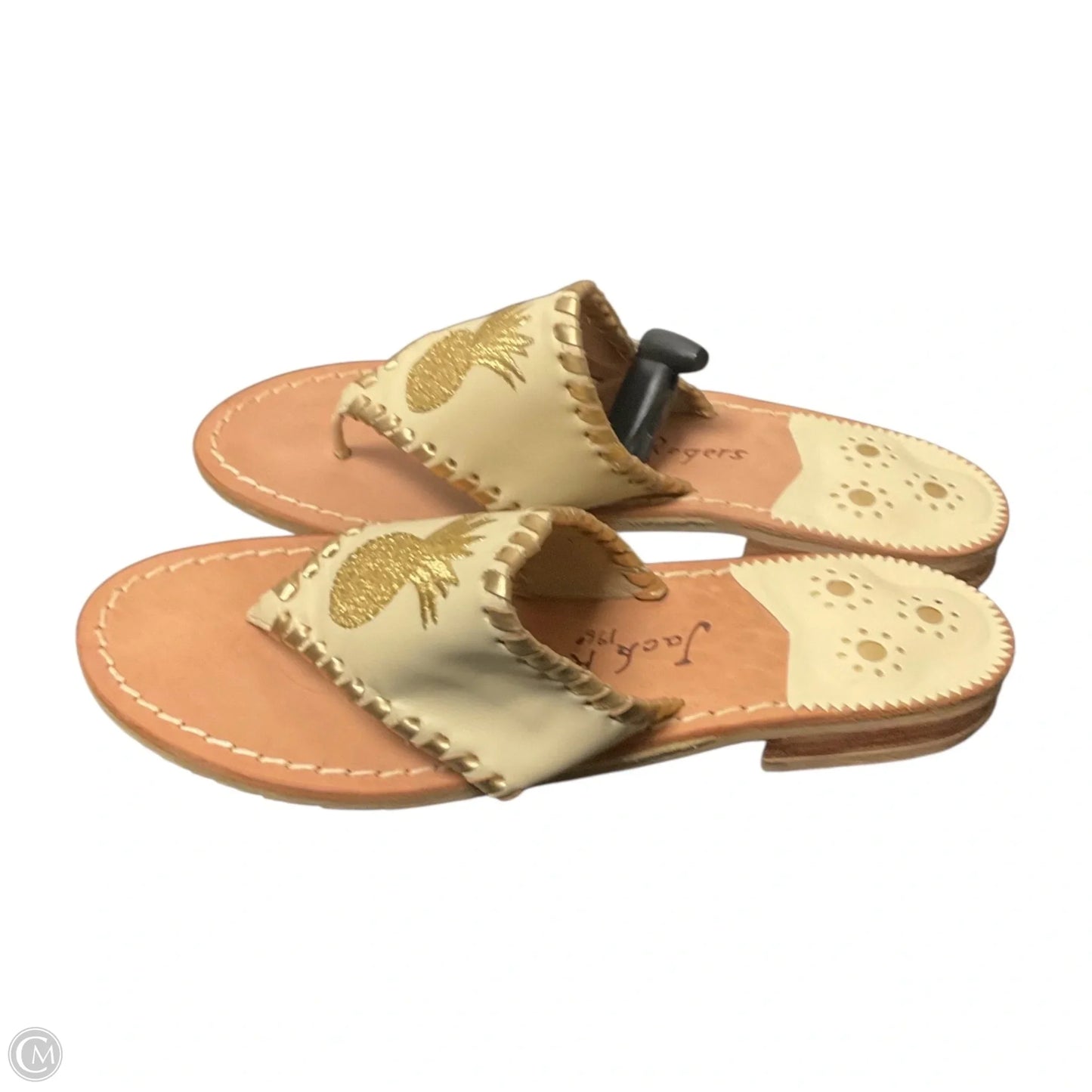 Sandals Flip Flops By Jack Rogers In Cream, Size: 6