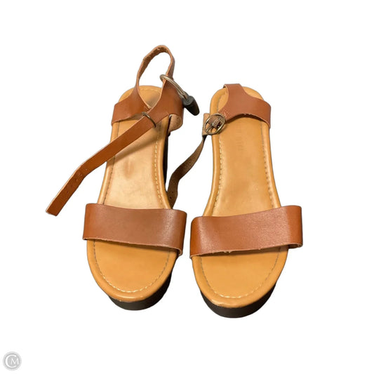 Sandals Heels Block By Madden Girl In Brown, Size: 8