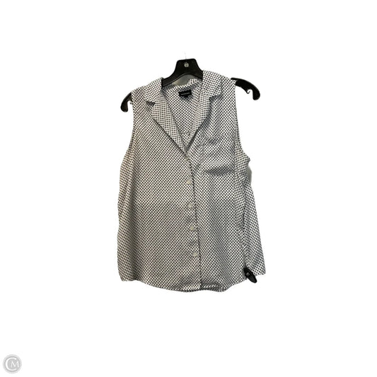 Top Sleeveless By Who What Wear In Black & White, Size: M