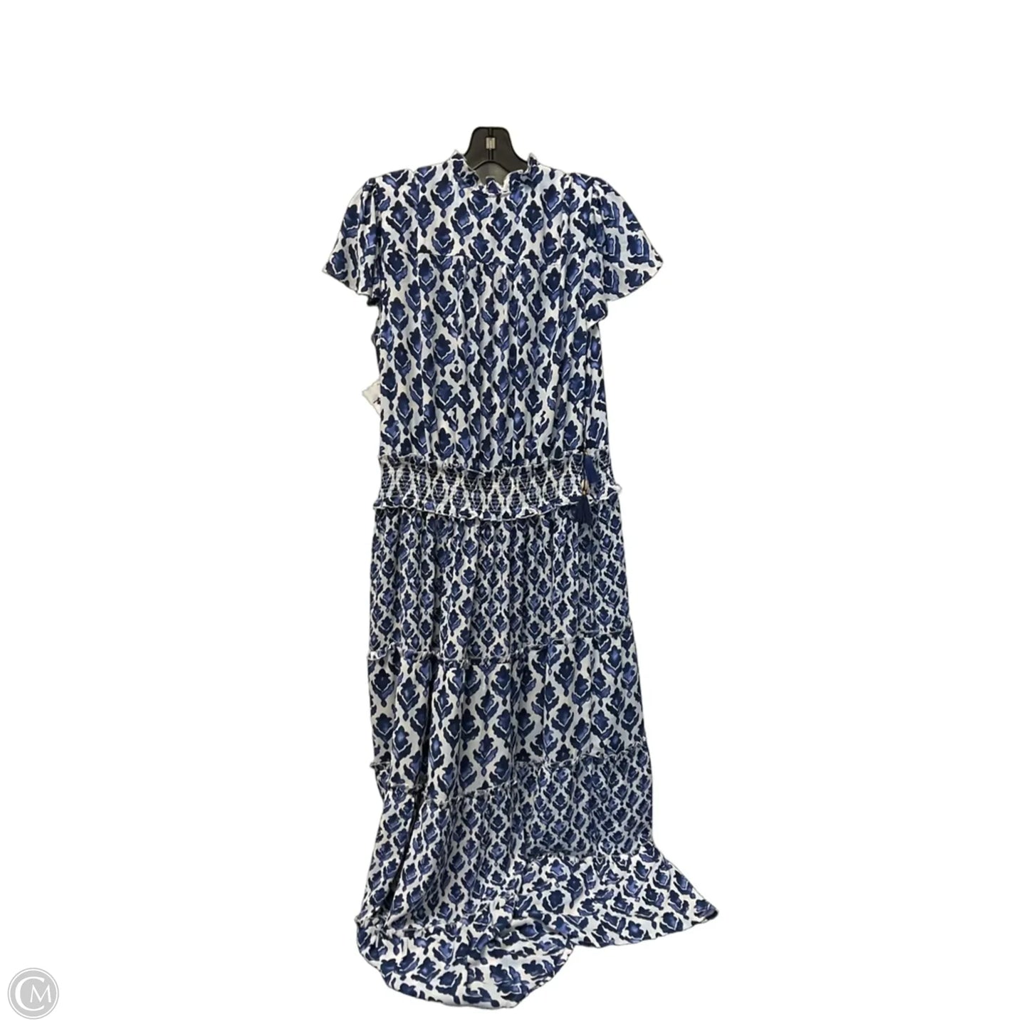 Dress Casual Maxi By Chicos In Blue, Size: L