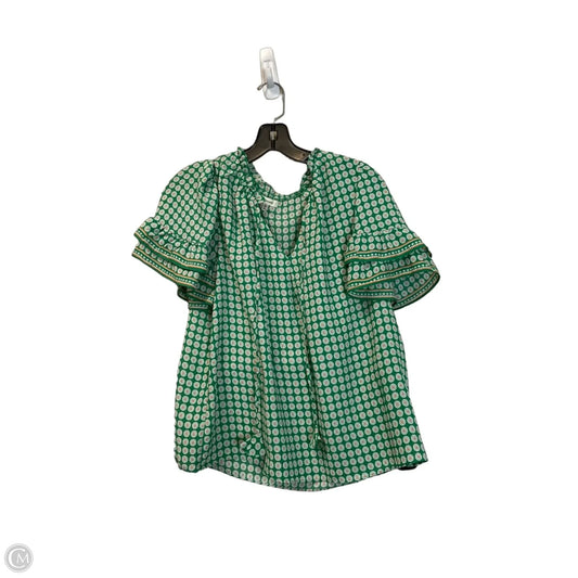 Top Short Sleeve By Max Studio In Green, Size: M