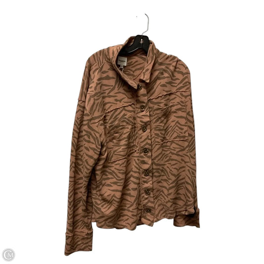 Top Long Sleeve By Kensie In Animal Print, Size: Xl
