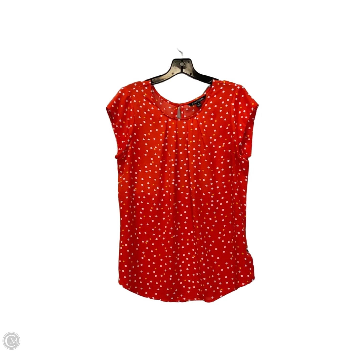 Top Short Sleeve By Hawthorn In Orange, Size: L