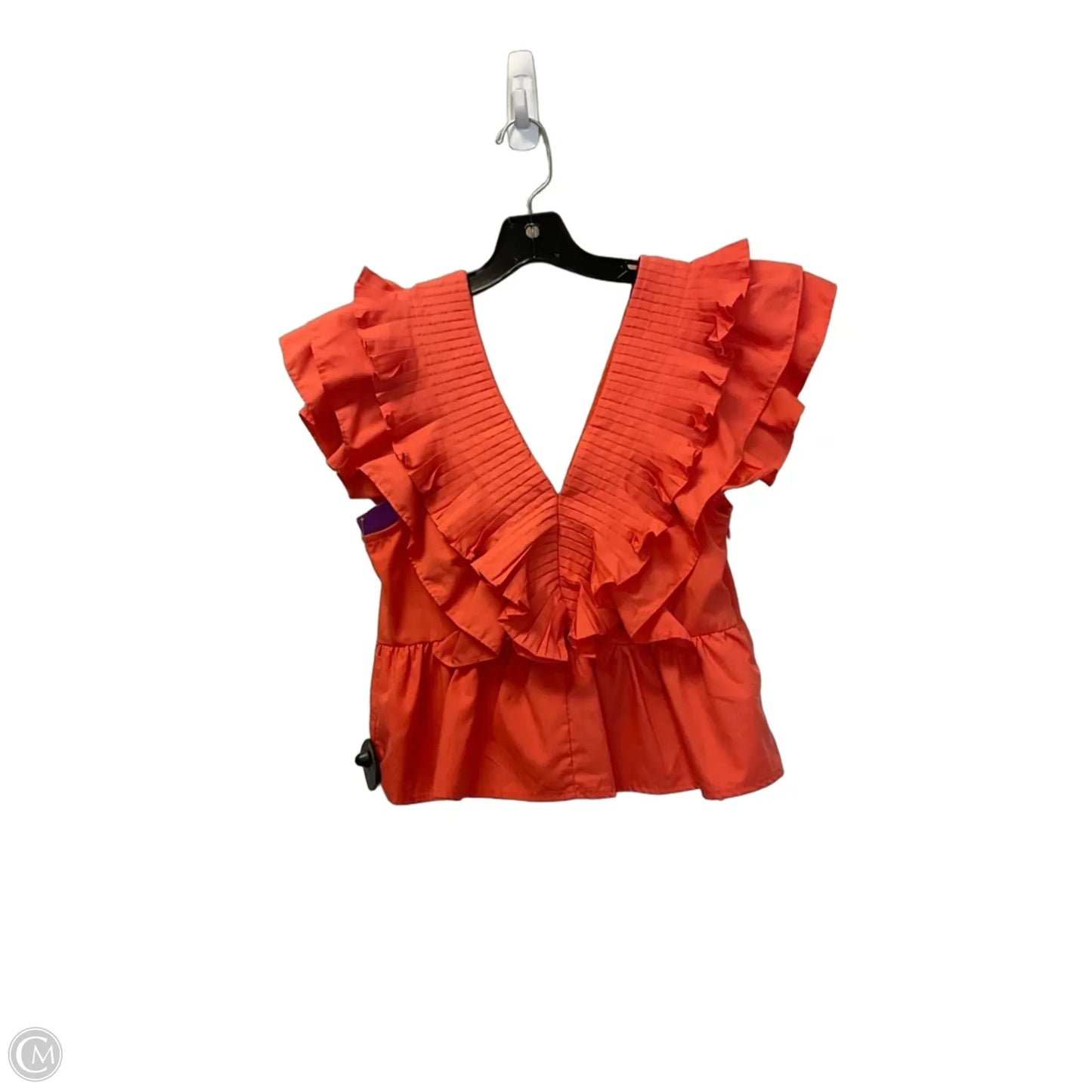 Top Short Sleeve By Entro In Orange, Size: M