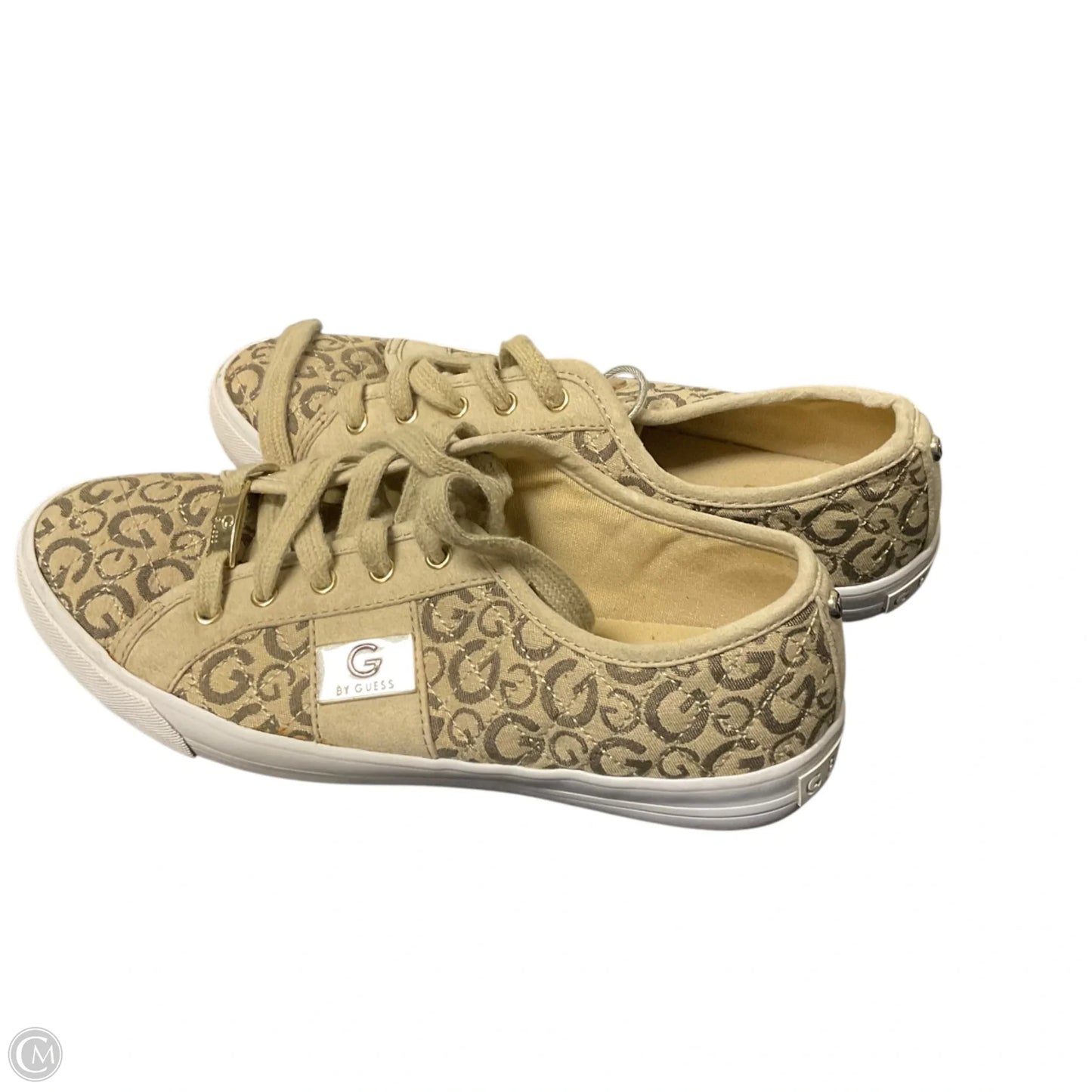 Shoes Sneakers By Guess In Tan, Size: 9.5
