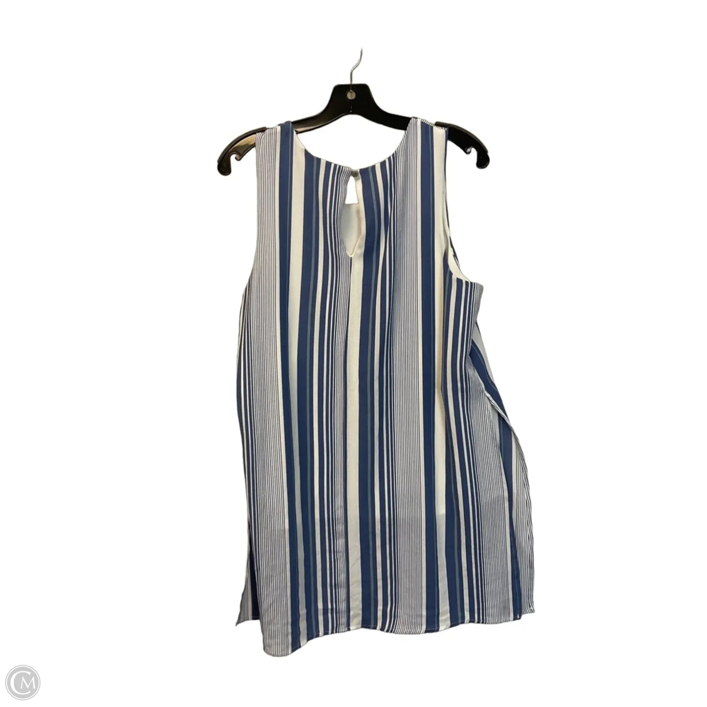 Top Sleeveless By Bobeau In Striped Pattern, Size: L