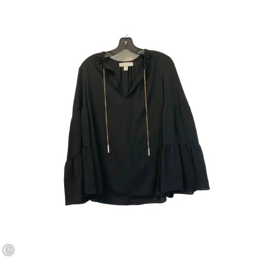 Top Long Sleeve By Michael By Michael Kors In Black, Size: S