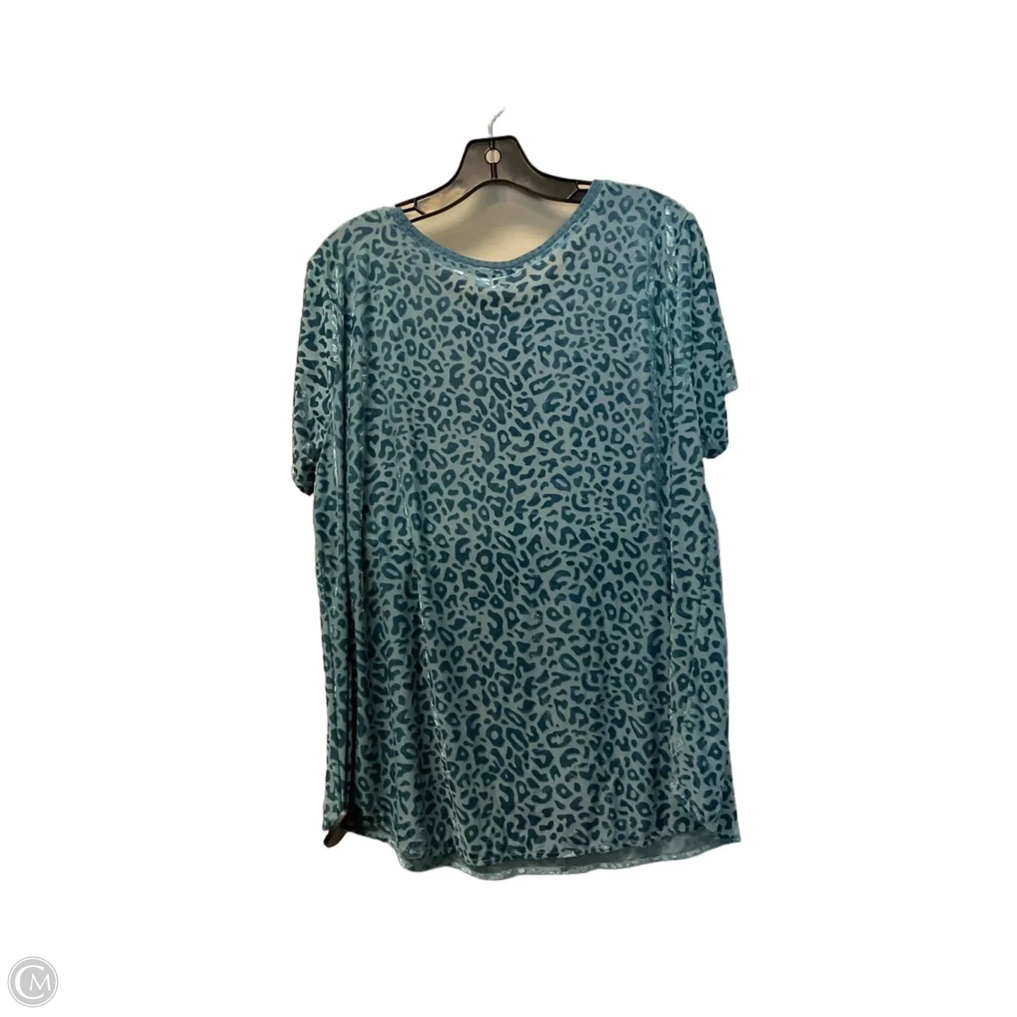 Top Short Sleeve By Kori America In Blue, Size: L