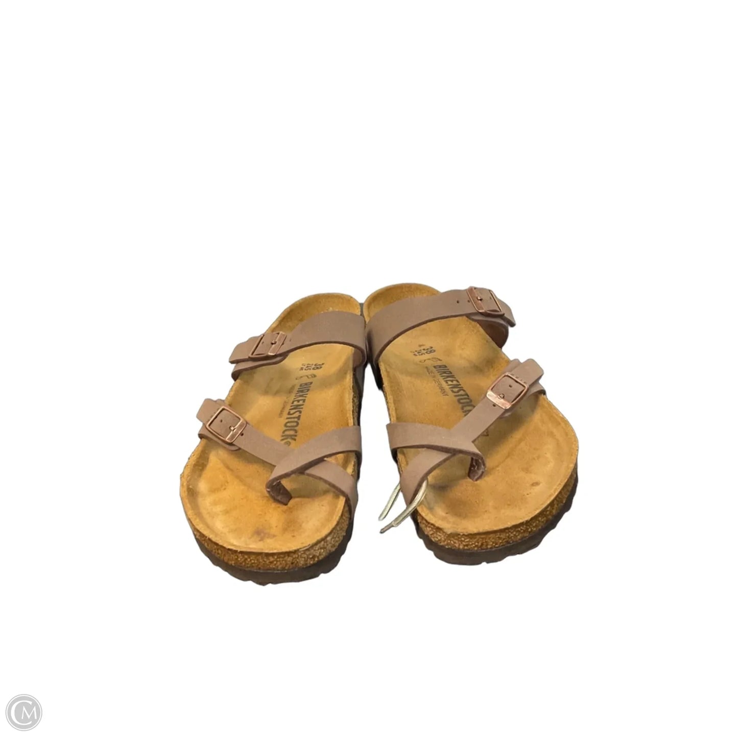 Sandals Flats By Birkenstock In Brown, Size: 7.5