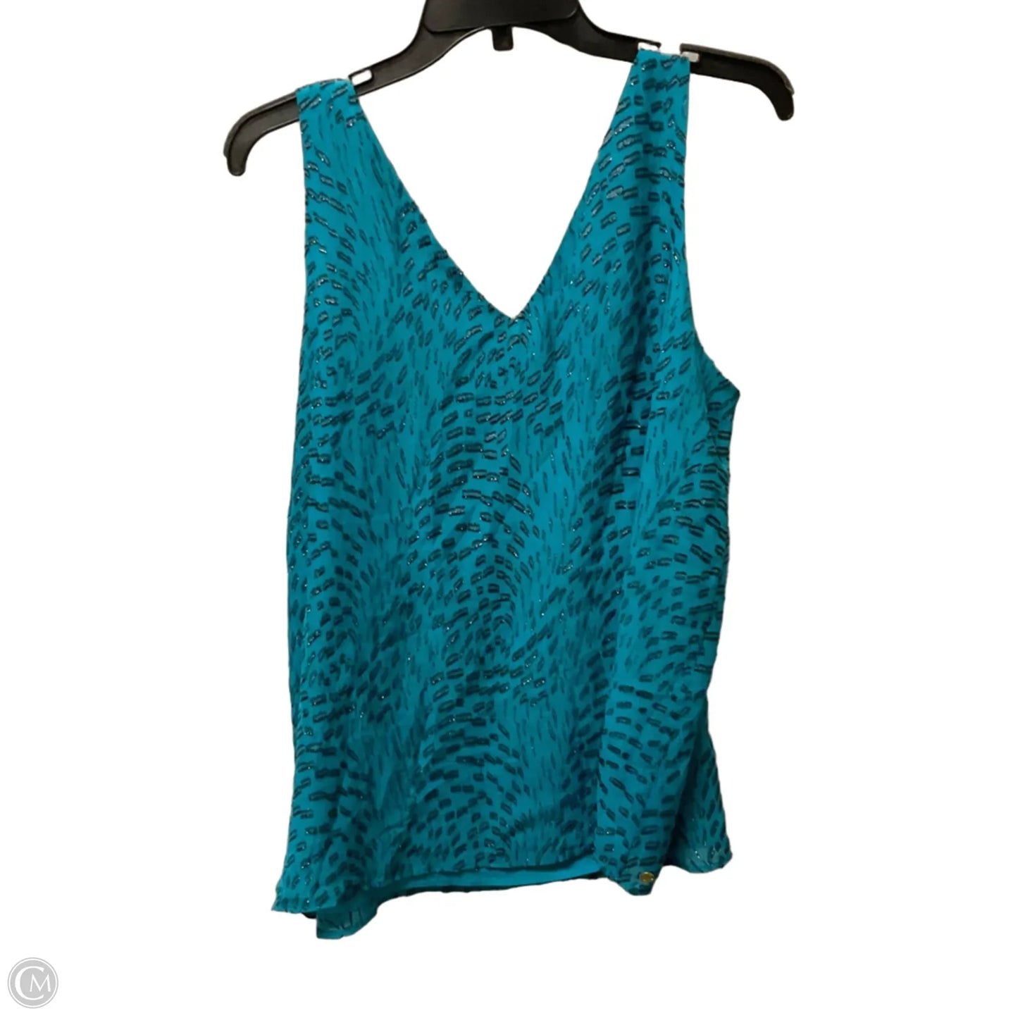Top Sleeveless Designer By Lilly Pulitzer In Teal, Size: L
