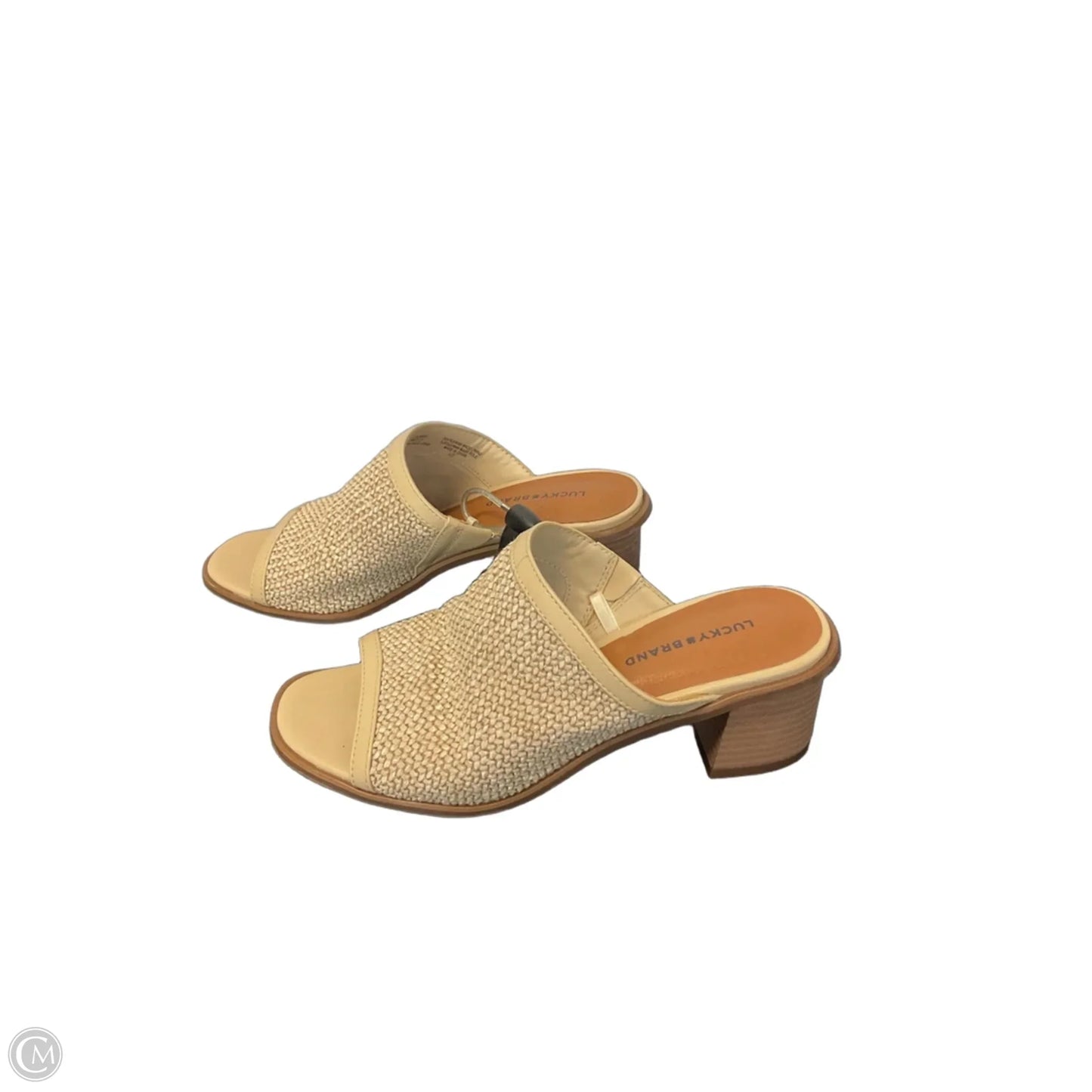 Shoes Heels Block By Lucky Brand In Cream, Size: 7