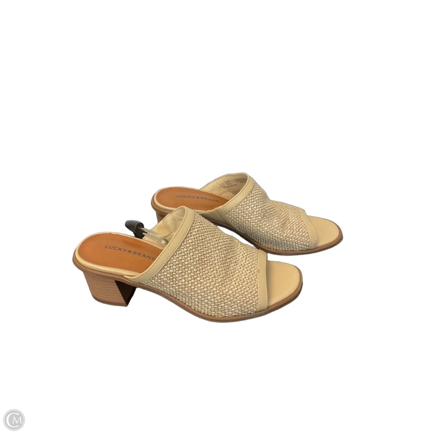 Shoes Heels Block By Lucky Brand In Cream, Size: 7