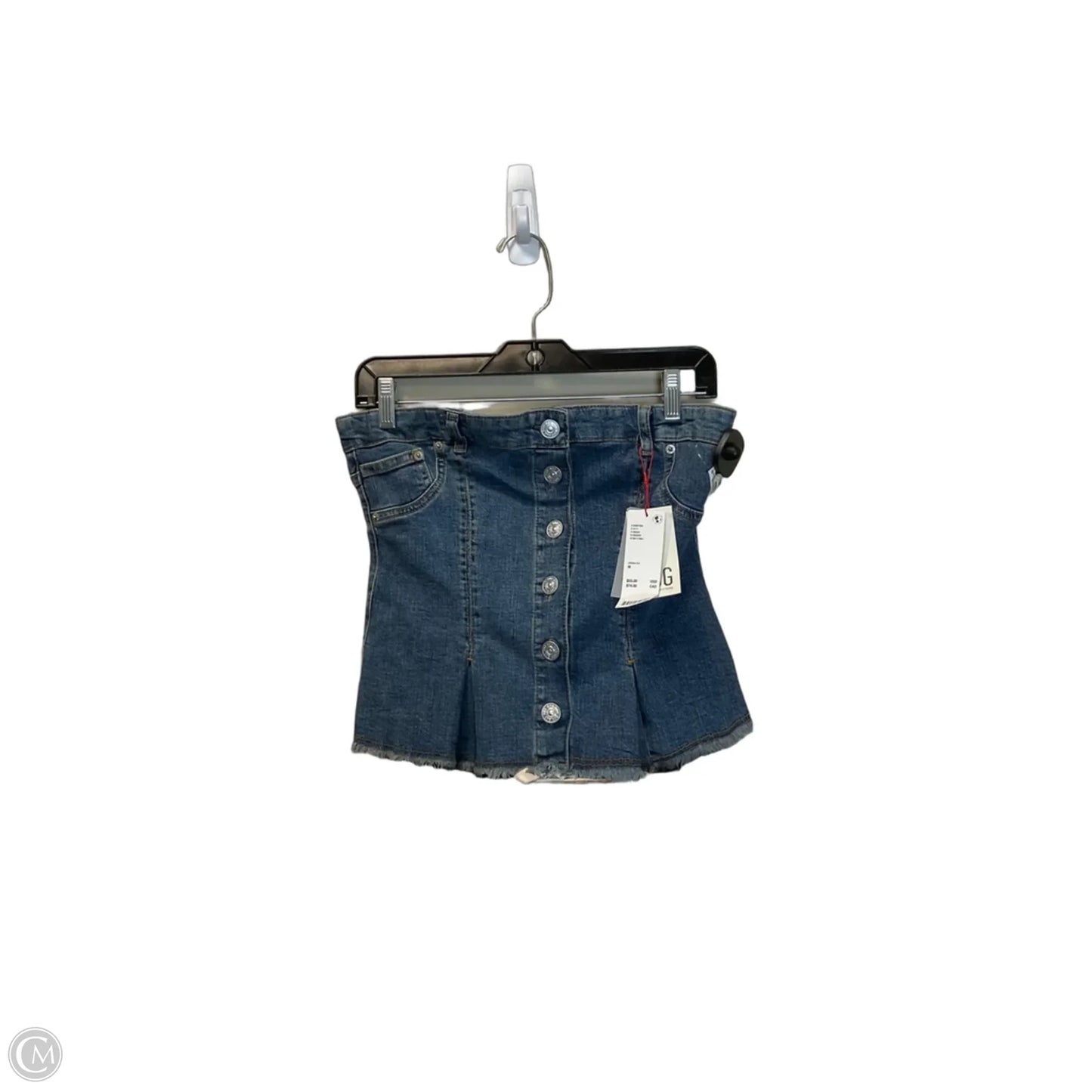 Skirt Mini & Short By Bdg In Blue Denim, Size: M