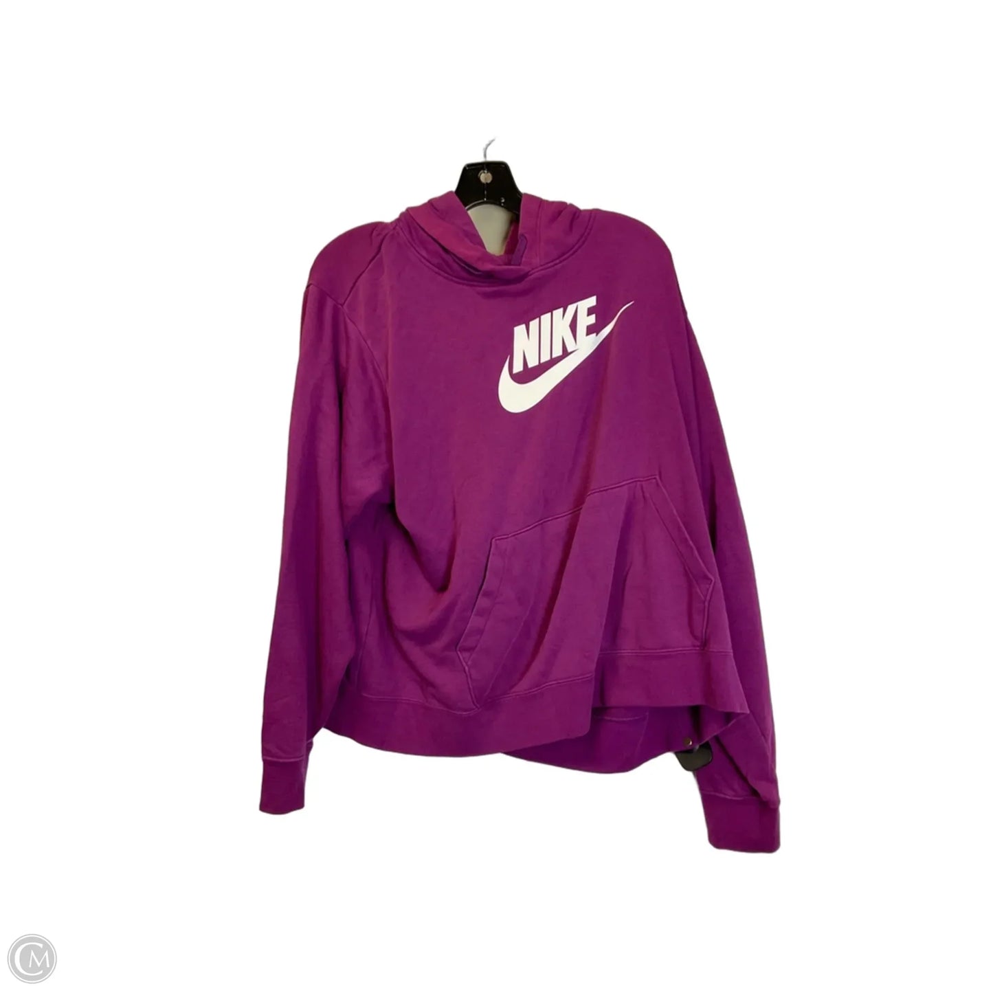 Sweatshirt Hoodie By Nike In Purple, Size: 1x