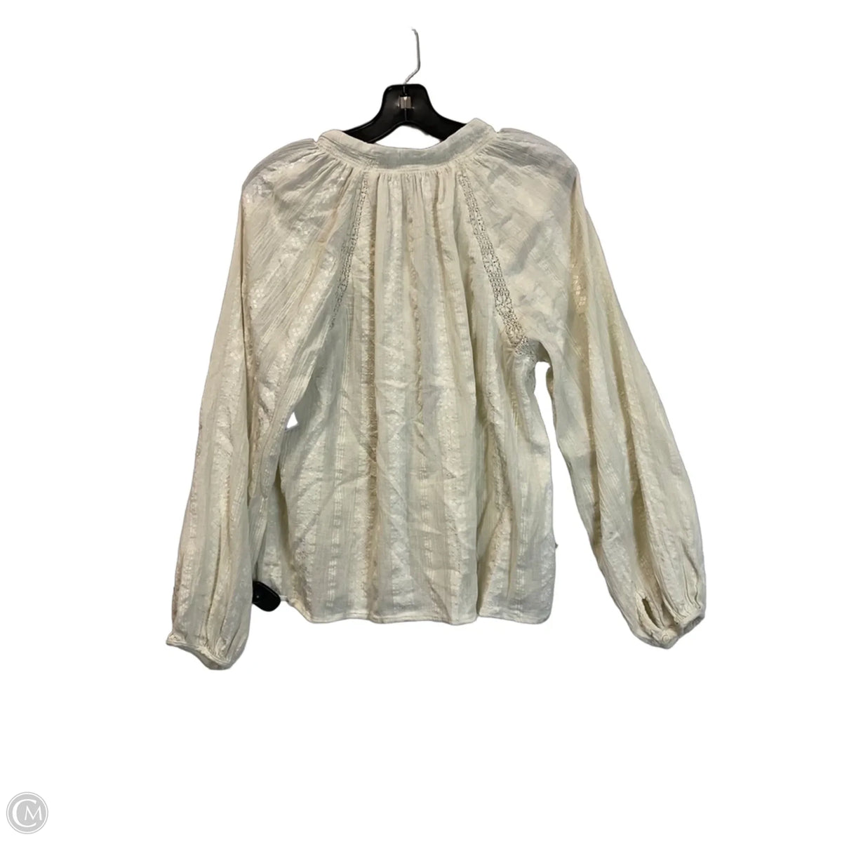 Top Long Sleeve By Universal Thread In Cream, Size: M