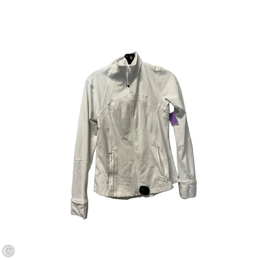 Athletic Jacket By Lululemon In White, Size: 8