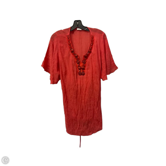 Top Short Sleeve By Cato In Red, Size: 18