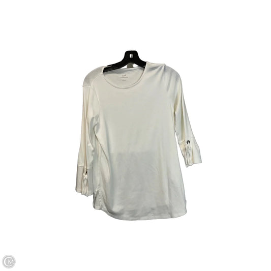 Top Long Sleeve By J. Jill In White, Size: S