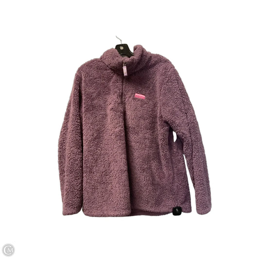 Jacket Faux Fur & Sherpa By Simply Southern In Purple, Size: Xl