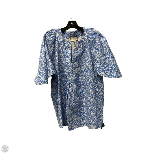 Top Short Sleeve Designer By Tuckernuck In Blue, Size: Xxl