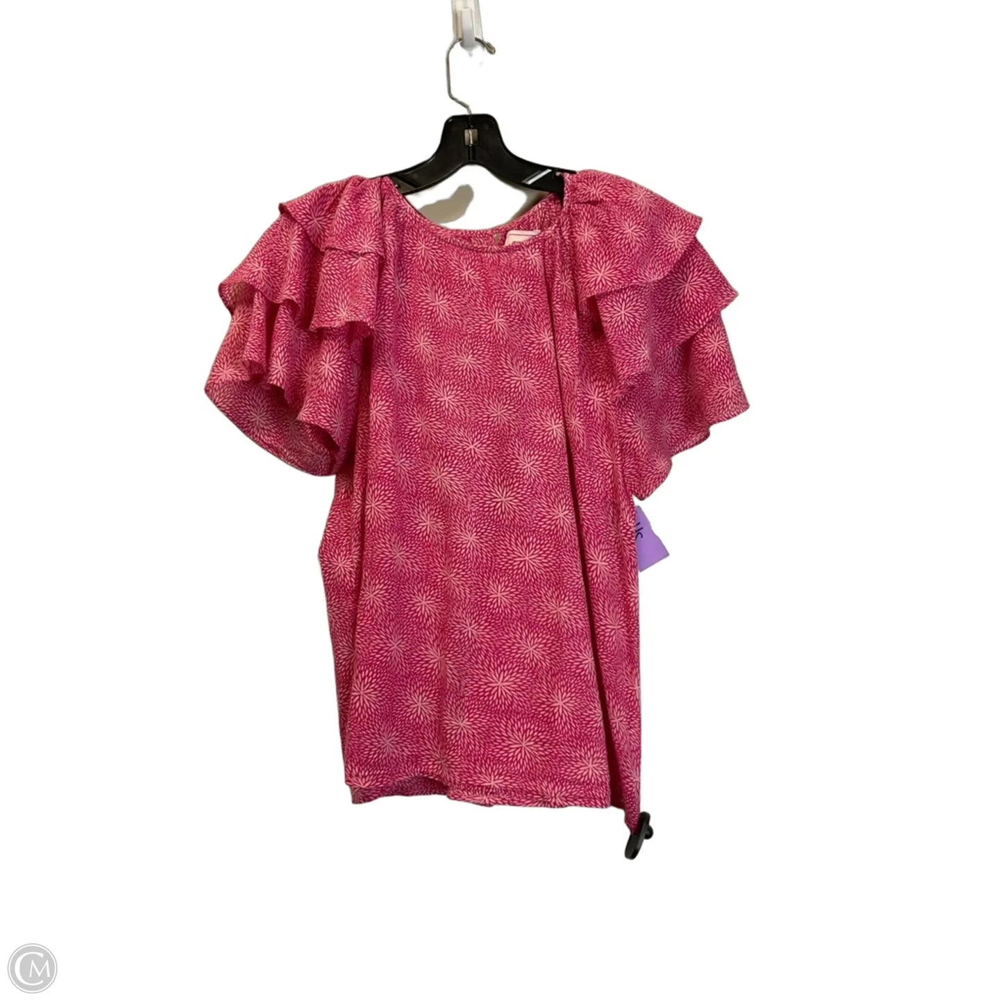 Top Short Sleeve By Banjanan In Pink, Size: M