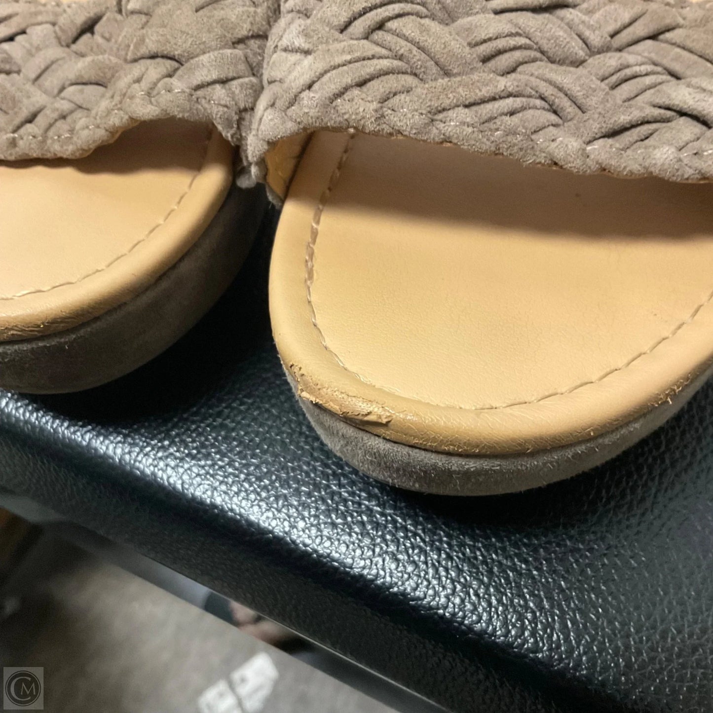 Sandals Heels Wedge By Me Too In Brown, Size: 7