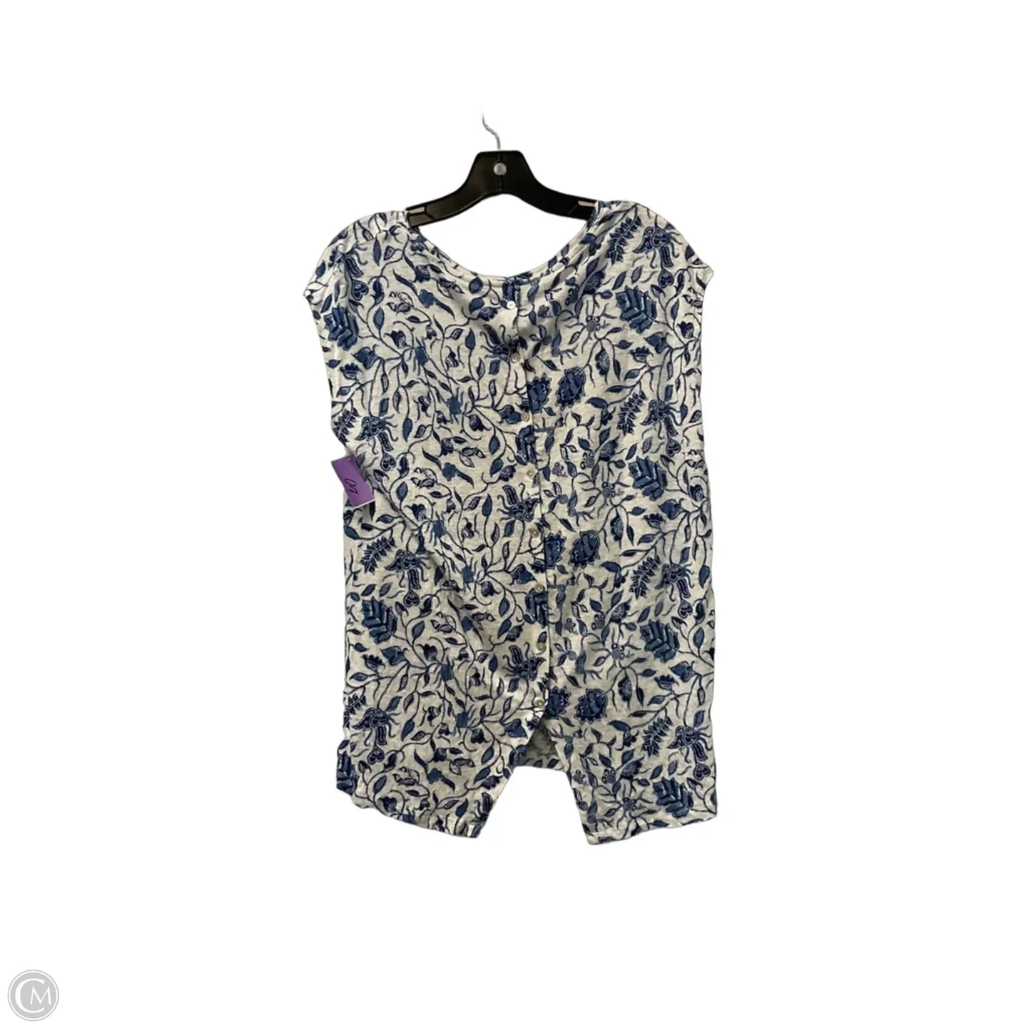 Top Short Sleeve By Rachel Zoe In Blue, Size: L