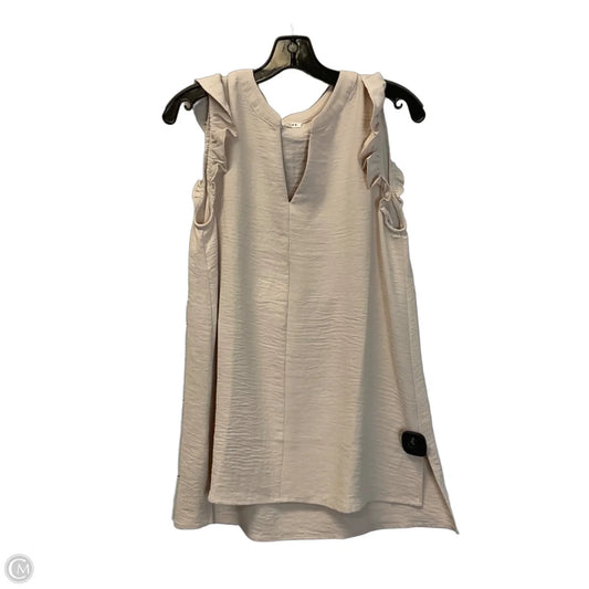 Top Sleeveless By Jodifl In Cream, Size: M