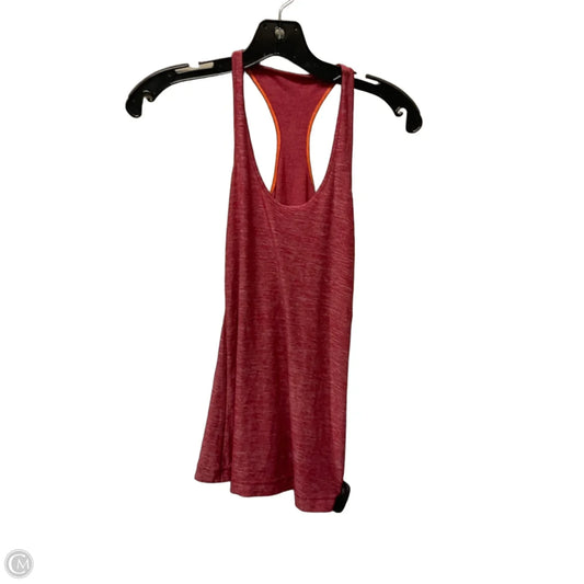 Athletic Tank Top By Lululemon In Red, Size: Xs