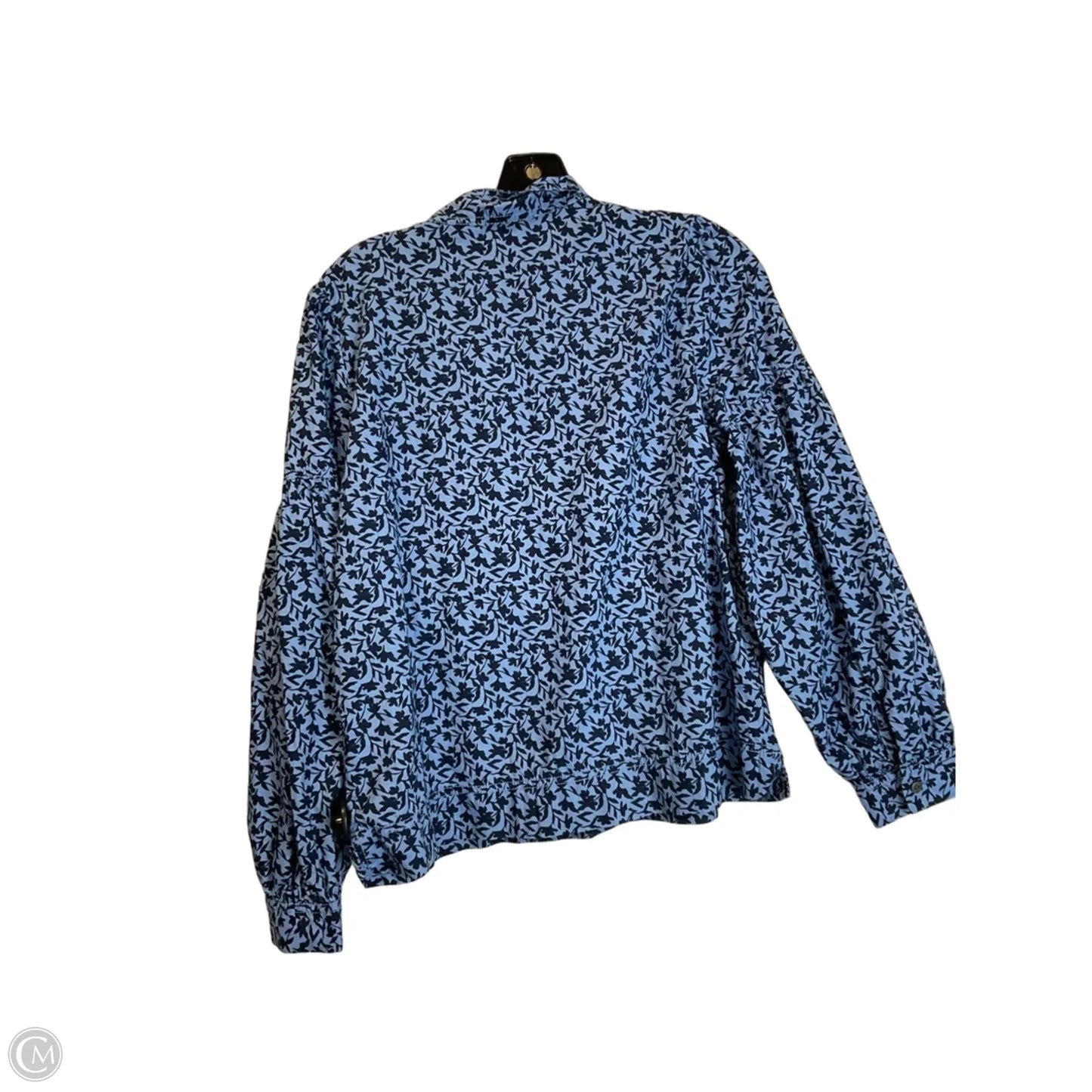 Top Long Sleeve By Loft In Blue, Size: M