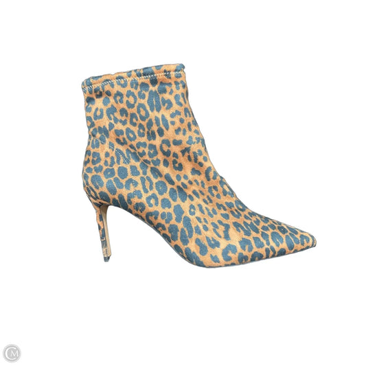 Boots Ankle Heels By Jessica Simpson In Animal Print, Size: 8