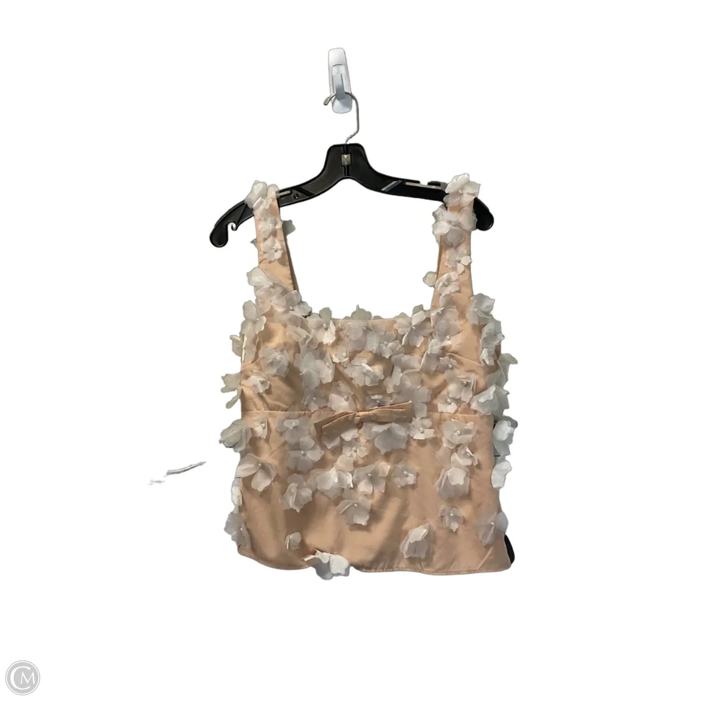 Top Sleeveless By Clothes Mentor In Tan, Size: M