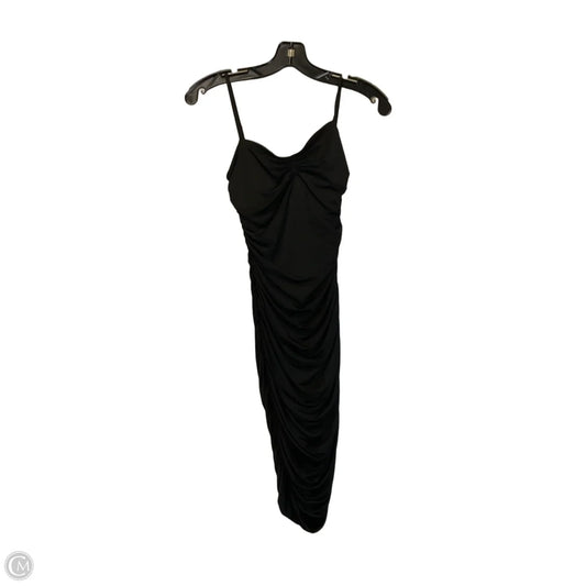 Dress Party Midi By Express In Black, Size: Xs