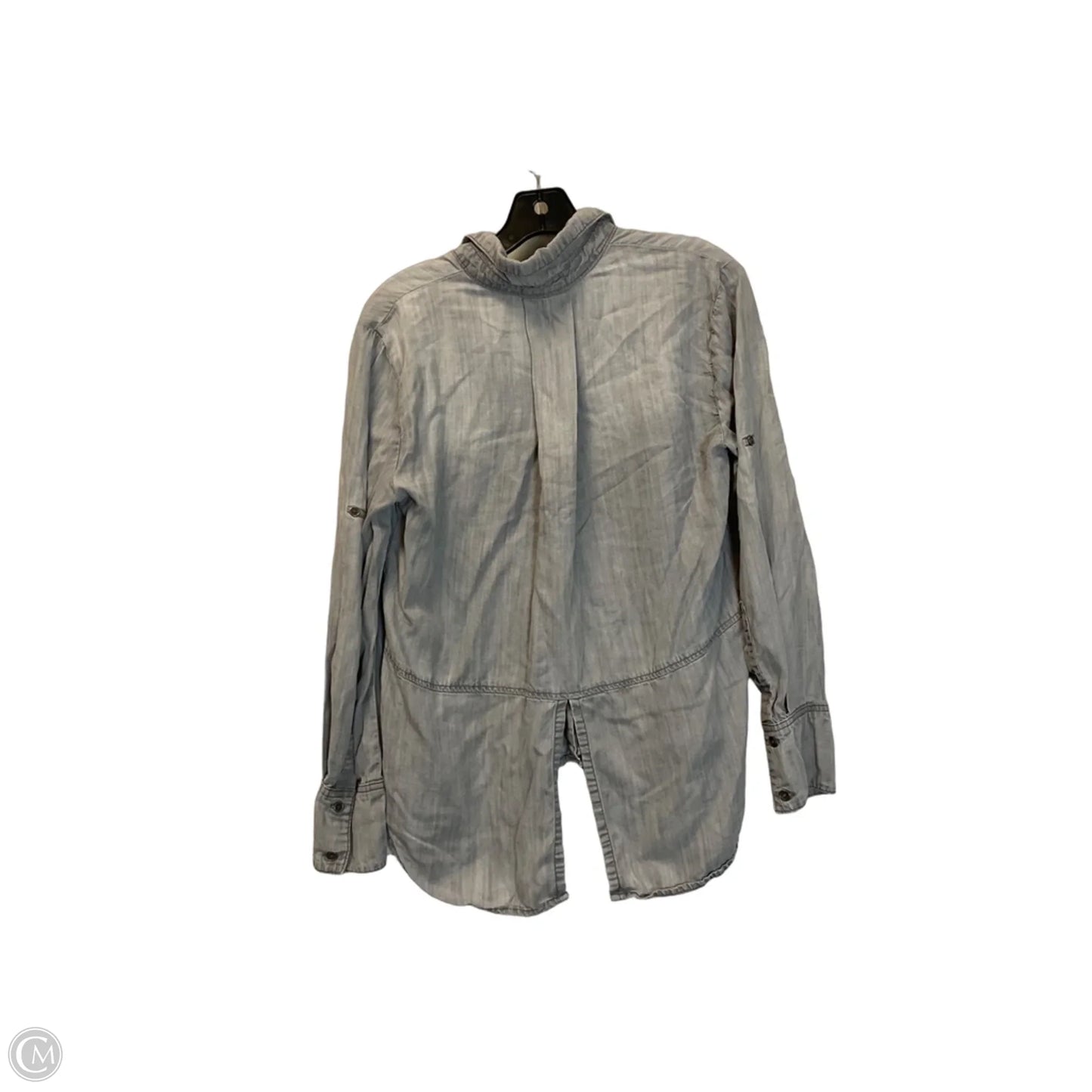 Top Long Sleeve By Cloth & Stone In Grey, Size: S