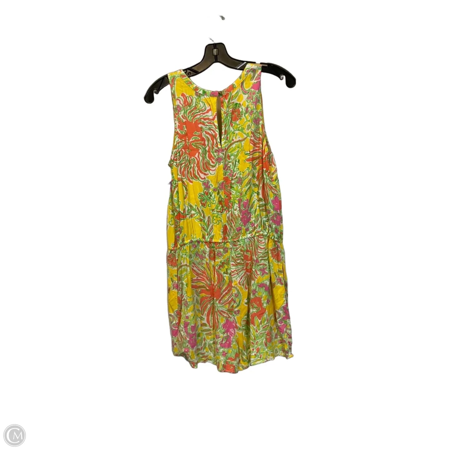 Romper Designer By Lilly Pulitzer In Yellow, Size: M