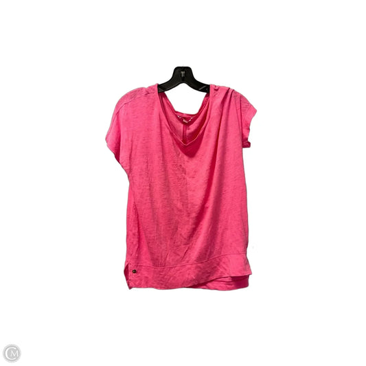 Top Short Sleeve Designer By Lilly Pulitzer In Pink, Size: L
