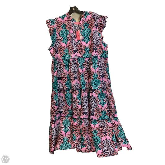 Dress Party Long By Simply Southern In Blue & Orange, Size: Xl