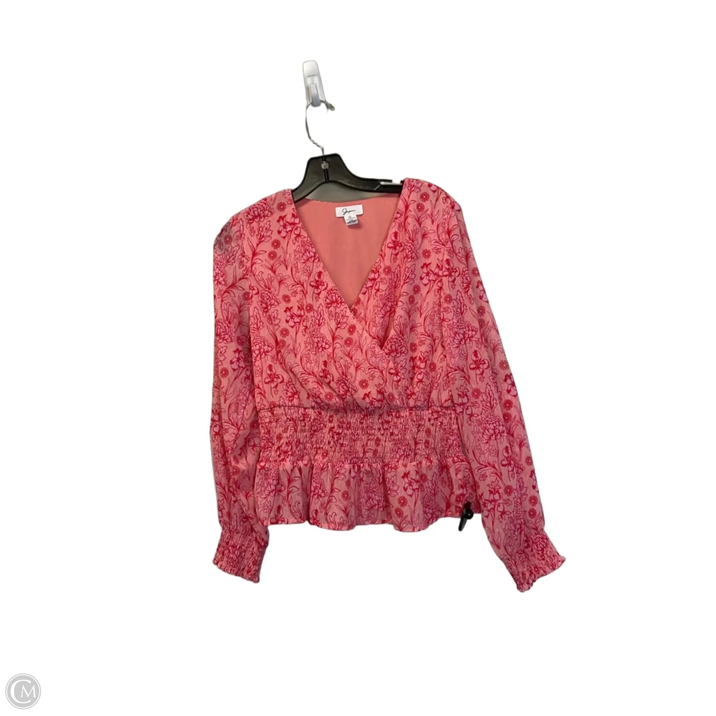 Top Long Sleeve By Japna In Pink, Size: S