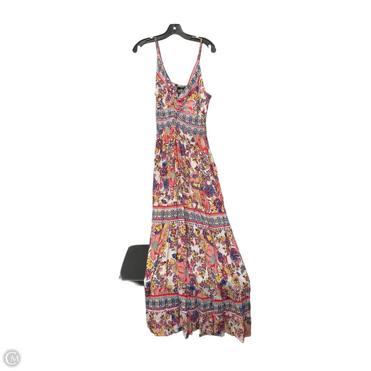 Dress Casual Maxi By Angie In Multi-colored, Size: L