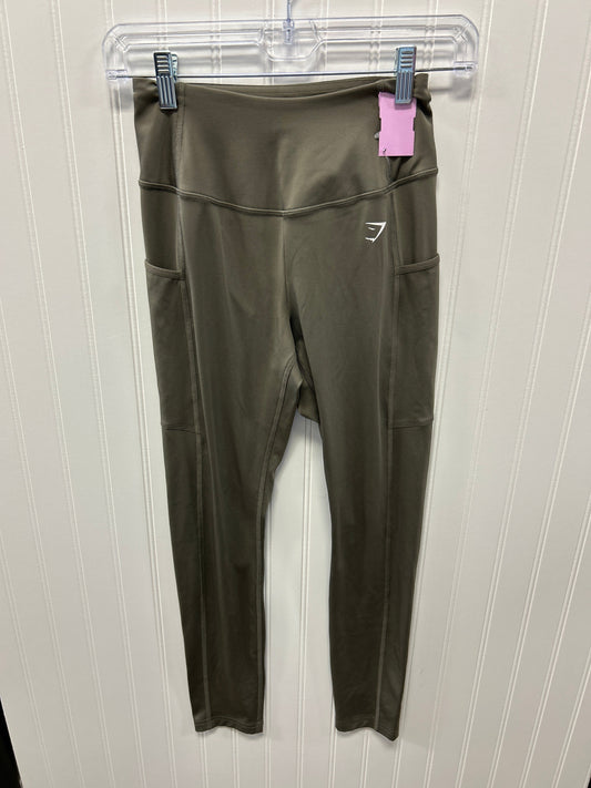 Athletic Leggings By Gym Shark In Green, Size:S