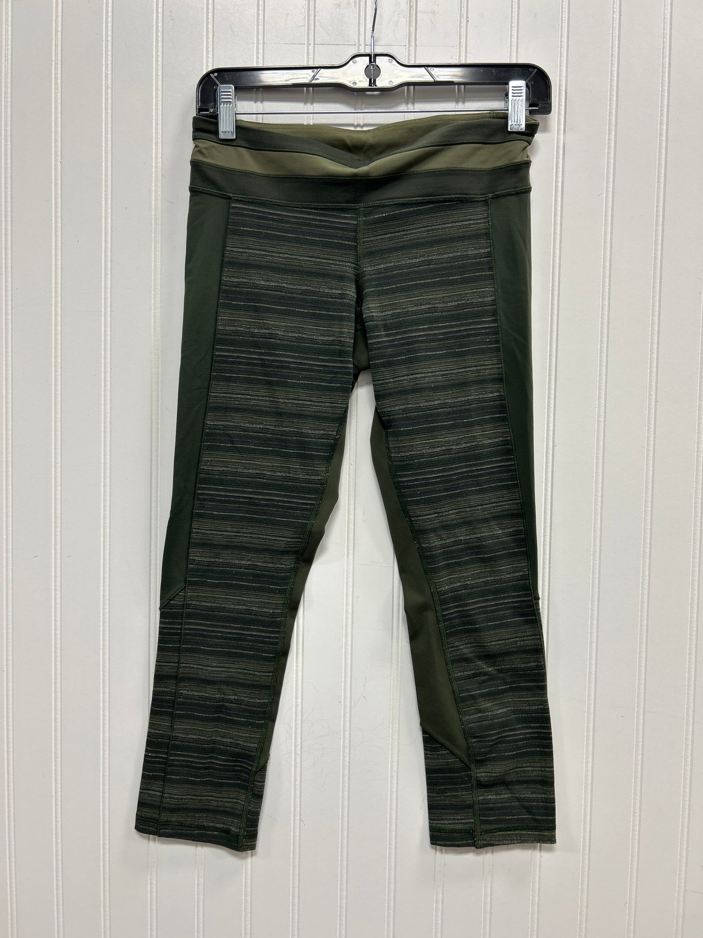 Athletic Leggings Capris By Lululemon In Green, Size:6