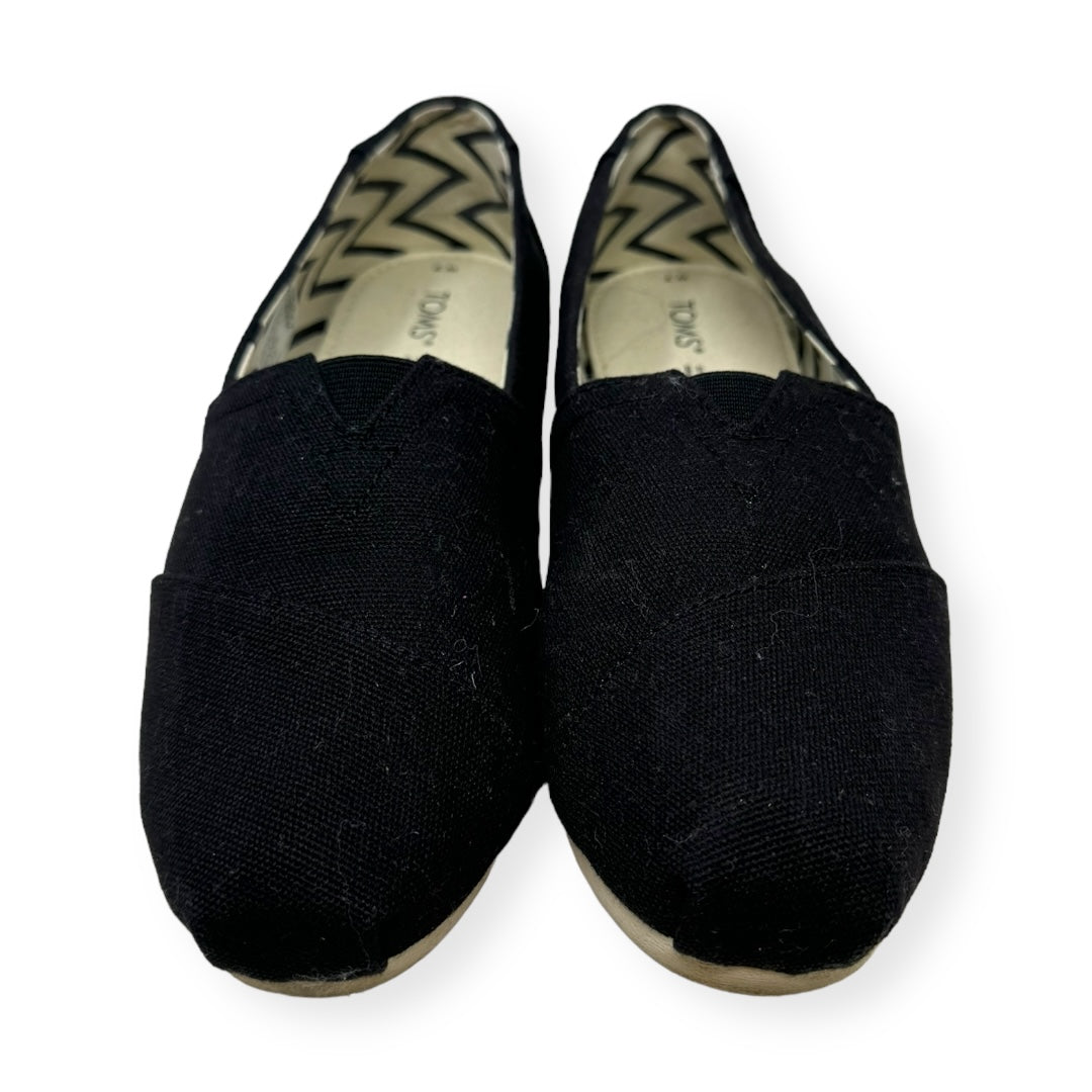 Black Shoes Flats Toms, Size 7
