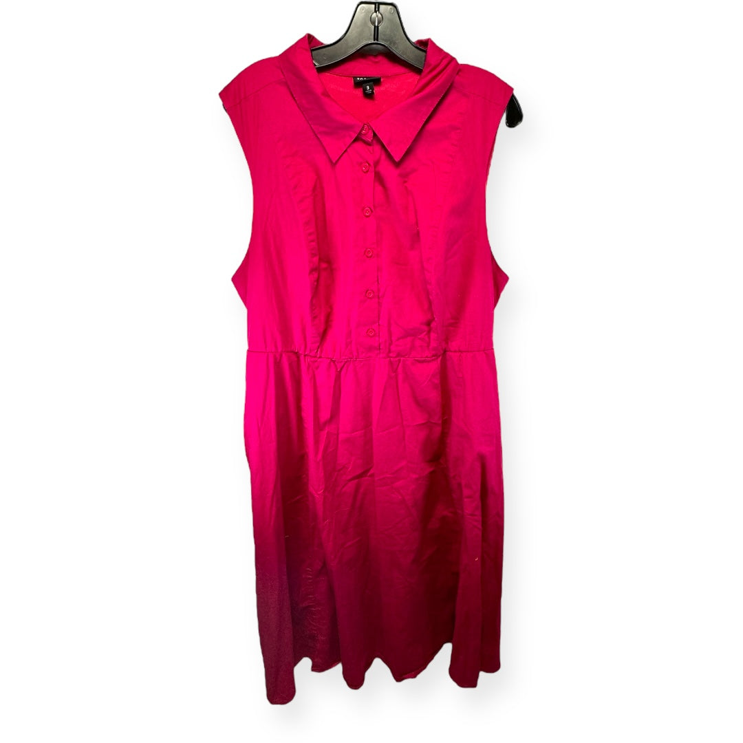 Pink Dress Casual Midi Torrid, Size 3x