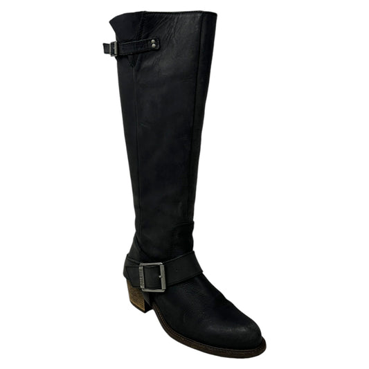 Adriana Luna Tall Buckled Boots By John Fluevog In Black, Size: 9.5