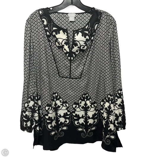 Tunic 3/4 Sleeve By Chicos In Multi-colored, Size: 16