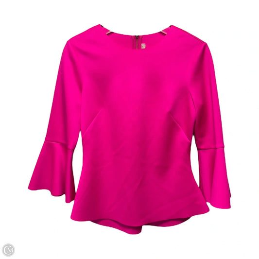 Top Long Sleeve By Ted Baker In Pink, Size: 8