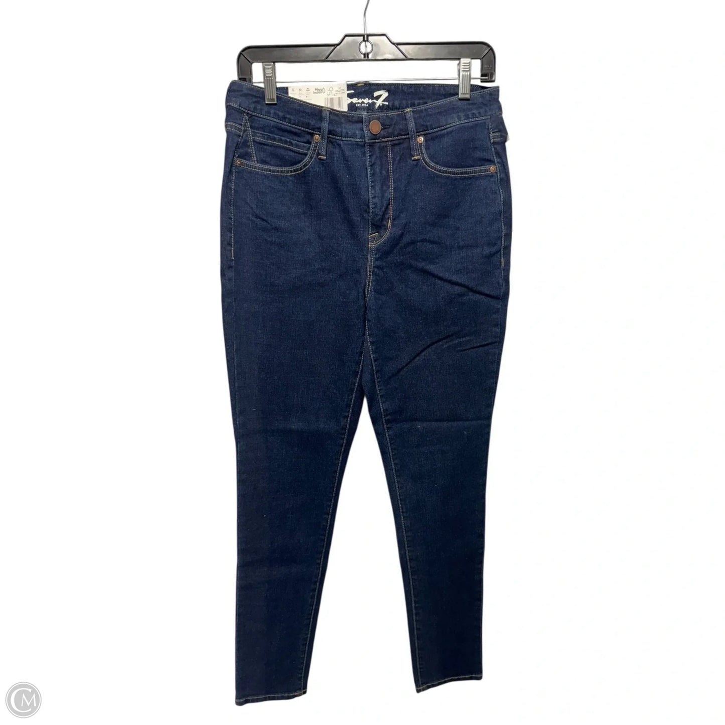 High Rise Jeans Skinny By Seven 7 In Brown Denim, Size: 6